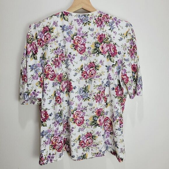 VintageāMs.āBasiaĀ CaliforniaāFloralāBlouse - Picture 7 of 11